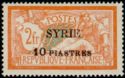 Type Merson overprinted and Syrian surcharge