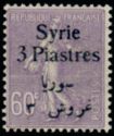 Type Semeuse overprint and Syrian surcharge