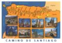 Camino de Santiago. Mapa y vistas de lugares del recorrido