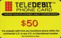 TeleDebit Phone Card 50$ (Yellow)