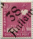 American-British-Soviet Occ. (Trizone) Mi: 954 - overprinted