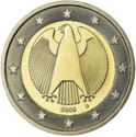 2 Euro (circular eagle - new map - A, D, F, G, J)