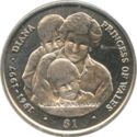 1 Dollar (10th Commemoration of death Princess Diana)