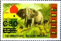 African Elephant (Loxodonta africana), Scouts - surcharged
