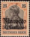 overprint on "Germania"