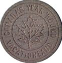 Niagara Falls 5 Souvenir Wooden Nickel/Canada's year round