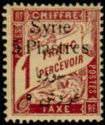 Type Duval overprinted with Syrian surcharge