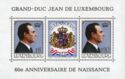 Grand Duke Jean, 60th Anniversary of Birth (souvenir sheet)
