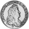 1 Ecu (Louis XIV. Burgundy - A - Paris)