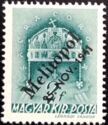 Crown of St. Stephen - overprinted Melitopol 25. Nov. 1941