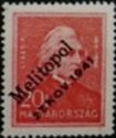 Ferenc (Franz) Liszt - overprinted Melitopol 25. Nov. 1941
