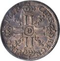 1 Ecu (Louis XIV. - D - Lyon)