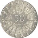 50 Schilling (150th Anniversary of the National Bank)
