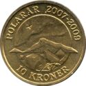 10 Kroner (Polar Year 2009 - Northern Lights)