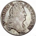 1 Ecu (Louis XIV. 8L's - Laureate - A - Paris)