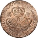 1 Ecu (Louis XIV. Three crowns - B - Rouen)