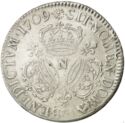 1 Ecu (Louis XIV. Three crowns - N - Montpellier)