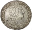 1 Ecu (Louis XIV. Three crowns - O - Riom)