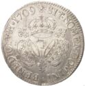 1 Ecu (Louis XIV. Three crowns - T - Nantes)