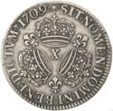 1 Ecu (Louis XIV. Three crowns - X - Amiens)