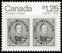 Pair of 1851 6d Prince Albert stamps