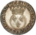 1 Ecu (Louis XV Vertugadin - A - Paris)