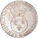 1 Ecu (Louis XV Vertugadin - B - Rouen)