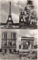 Eiffel, Sacre-Coeur, Arc de Triomphe, Notre-Dame