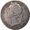 1 Ecu (Louis XV. Headband - B - Rouen)