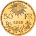 50 Francs (100th anniversary of the last coinage of 10 francs "Vreneli")