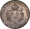 1 Ecu (Louis XV. Old laureated - H - La Rochelle)