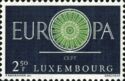 "O" in "EUROPA" as Wagon Wheel with 19 Spokes (Bkgr. indigo)