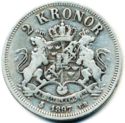 2 Kronor (OCH - w/o initials)