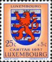 Arms of Canton "Luxembourg" (Background red)