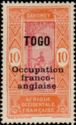 Stamp of Dahomey overprinted