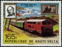 Diesel Train & 1.1f French Colonies and Territories stamp