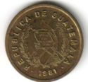 1 Centavo (Outlined coat. Smaller portrait, date, and letters. Date with dots.)