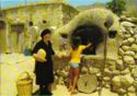 Baking bread in a Village oven in Cyprus