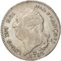 1 Ecu (Louis XVI. Genius - M - Toulouse)