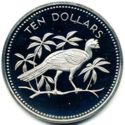 10 Dollars (Avifauna of Belize - Great Curassow)