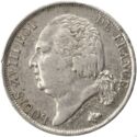 1 Franc (Louis XVIII - W - Lille)