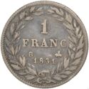 1 Franc (Louis Philippe I - B - Rouen)