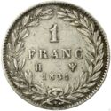 1 Franc (Louis Philippe I - H - La Rochelle)
