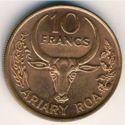 10 Francs (2 Ariary)