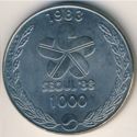 1,000 Won (XXIV Sumer Olympics 1988 - Drummer)