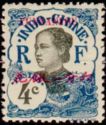 Annamite Woman overprinted