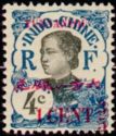 Annamite Woman overprinted and surcharged