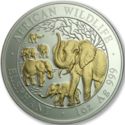 100 Shillings (Elephant Herd - Gilt edition)