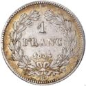 1 Franc (Louis Philippe I - Laureate - W - Lille)