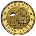 7,500 Lekë (42nd Anniversary First Railroad)